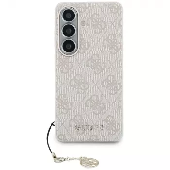 GUESS 4G Classic Logo Charm MagSafe dėklas, skirtas Samsung Galaxy S26 - rožinis