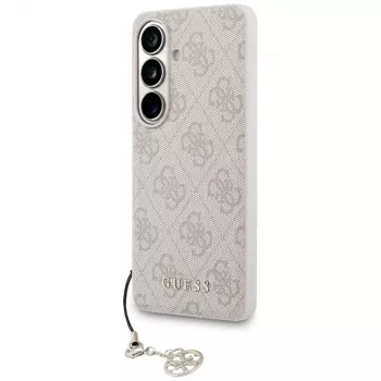 GUESS 4G Classic Logo Charm MagSafe dėklas, skirtas Samsung Galaxy S26 - rožinis