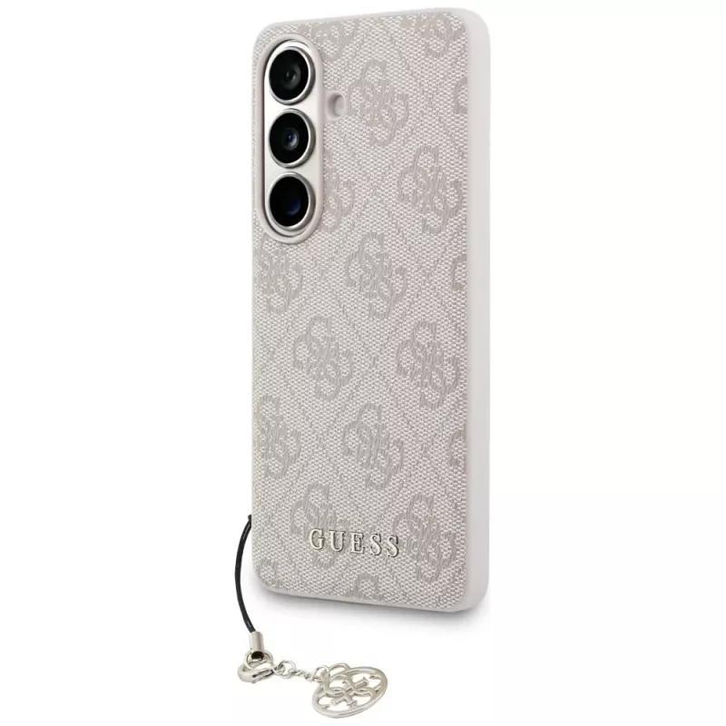 GUESS 4G Classic Logo Charm MagSafe dėklas, skirtas Samsung Galaxy S26 - rožinis