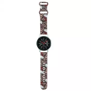 Hello Kitty Universal Silicone Watch Strap Graffiti Pink 22mm