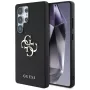 GUESS Grained Big 4G Logo Small Classic Logo dėklas, skirtas Samsung Galaxy S25 Ultra - juodas
