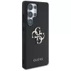 GUESS Grained Big 4G Logo Small Classic Logo dėklas, skirtas Samsung Galaxy S25 Ultra - juodas
