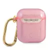 GUESS Glitter Collection apsauginis dėklas Apple AirPods 1/2 - rožinis