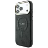 GUESS Embossed 4G Classic MagSafe dėklas, skirtas iPhone 17 Pro Max / 18 Pro Max - juodas