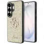 GUESS Fixed Glitter Big 4G Metal Logo dėklas, skirtas Samsung Galaxy S26 Ultra - auksinis