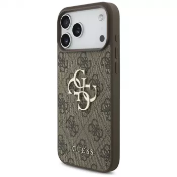 GUESS 4G Big Logo dėklas, skirtas iPhone 17 Pro Max / 18 Pro Max - rudas