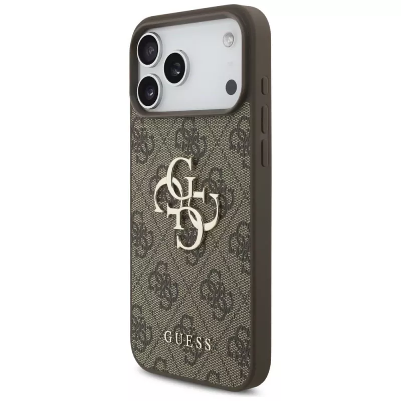GUESS 4G Big Logo dėklas, skirtas iPhone 17 Pro Max / 18 Pro Max - rudas