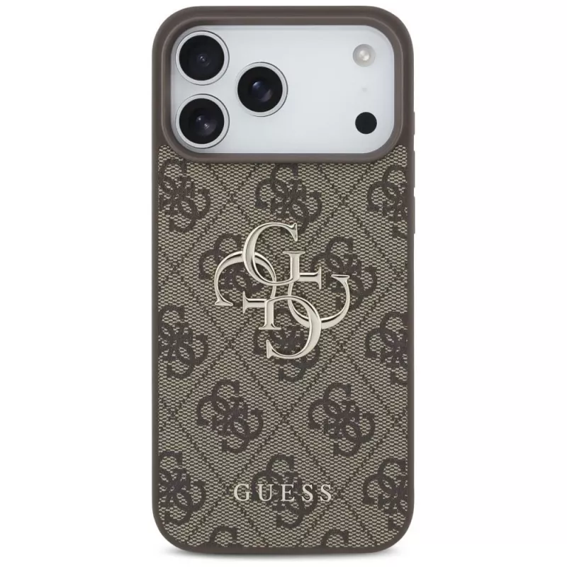 GUESS 4G Big Logo dėklas, skirtas iPhone 17 Pro Max / 18 Pro Max - rudas