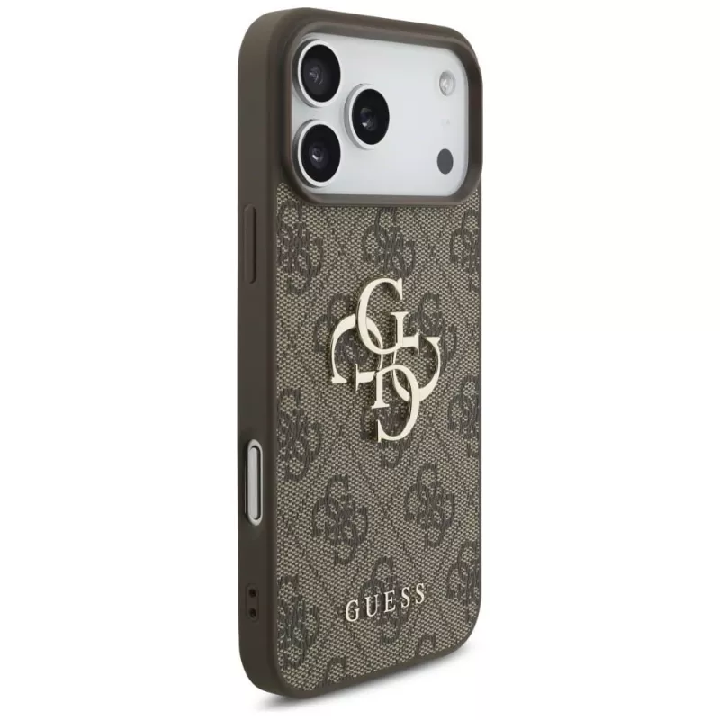 GUESS 4G Big Logo dėklas, skirtas iPhone 17 Pro Max / 18 Pro Max - rudas