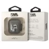 Karl Lagerfeld KLA2HNKCTGK AirPods 1/2 dėklas juodas su blizgučiais Karl & Choupette