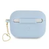 Guess GUAPLSCHSB AirPods Pro dėklas mėlynas, silikoninis, Charm Heart kolekcija
