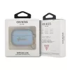 Guess GUAPLSCHSB AirPods Pro dėklas mėlynas, silikoninis, Charm Heart kolekcija