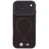 BMW M IML Frosted Metal Logo & Trims MagSafe dėklas, skirtas iPhone 18 Pro / 17 Pro - Burgundy