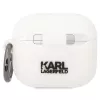 Karl Lagerfeld KLACA3SILKCW AirPods 3 dėklas baltas silikoninis Karl & Choupette