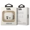 Karl Lagerfeld KLACA3SILKCW AirPods 3 dėklas baltas silikoninis Karl & Choupette