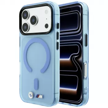 BMW M IML Frosted MagSafe dėklas, skirtas iPhone 18 Pro / 17 Pro - mėlynas