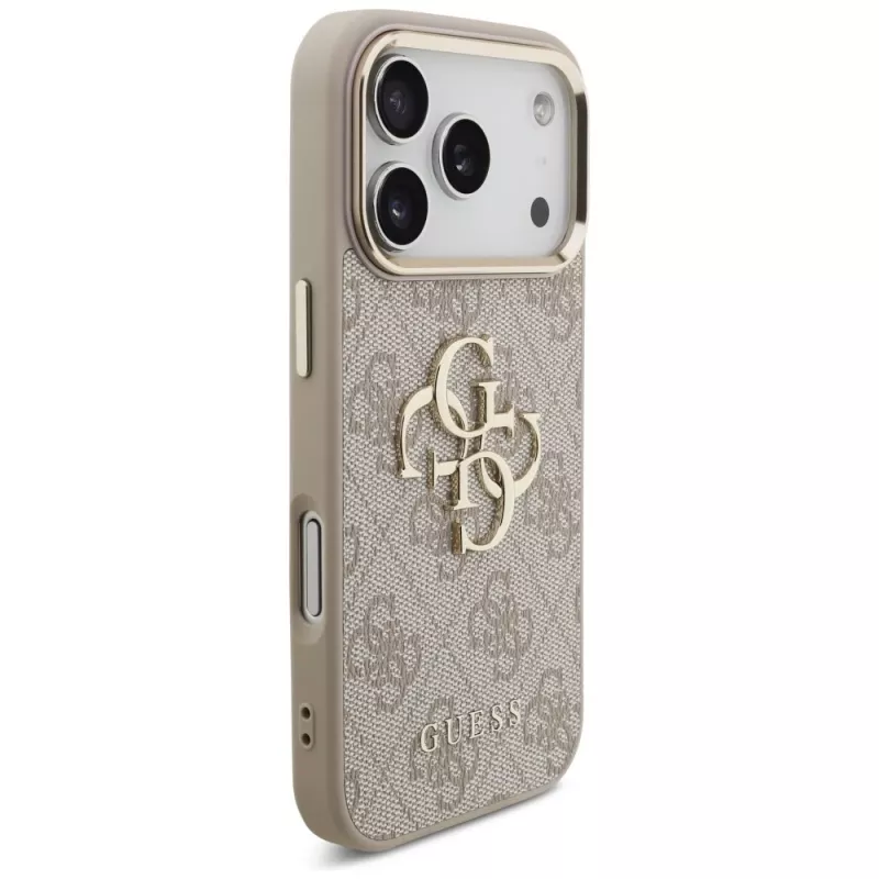 GUESS 4G Big Classic Logo dėklas, skirtas Apple iPhone 17 Pro / 18 Pro - rožinio aukso
