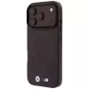 BMW M IML matinio metalo logotipo ir apdailų MagSafe dėklas, skirtas iPhone 18 Pro Max / 17 Pro Max - bordo spalvos