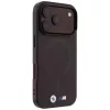BMW M IML matinio metalo logotipo ir apdailų MagSafe dėklas, skirtas iPhone 18 Pro Max / 17 Pro Max - bordo spalvos