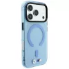 BMW M IML Matinis dėklas su metaliniu logotipu ir MagSafe, skirtas iPhone 18 Pro Max / 17 Pro Max - mėlynas