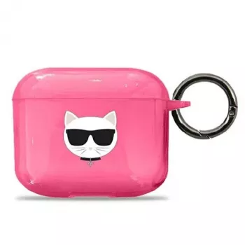 Karl Lagerfeld KLA3UCHFP AirPods 3 dėklas Pink Choupette