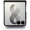 GUESS 4G Classic MagSafe dėklas, skirtas Samsung Galaxy Z Flip8 - juodos spalvos