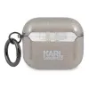 Karl Lagerfeld KLA3UKHGK AirPods 3 dėklas juodas su blizgučiais Karl's Head