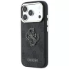 GUESS 4G & Big Resin Logo dėklas, skirtas iPhone 17 Pro Max / 18 Pro Max - juodas