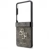 GUESS Big 4G Logo kietas dėklas, skirtas Samsung Galaxy Z Flip4 - rudas