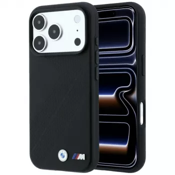 BMW M Tire Track Metal Logo MagSafe dėklas, skirtas iPhone 18 Pro Max / 17 Pro Max - juodas