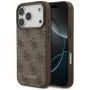GUESS 4G Classic dėklas, skirtas iPhone 18 Pro / 17 Pro - ruda