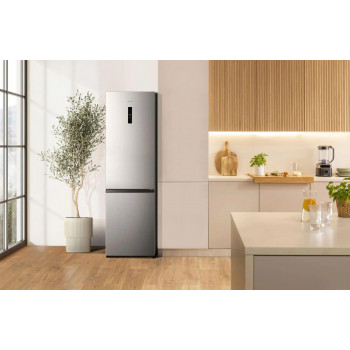 Gorenje NRK620DAXL4 laisvai pastatomas šaldytuvas-šaldiklis su NoFrost Plus, 331 L bendras, tamsaus inokso, energijos klasė D