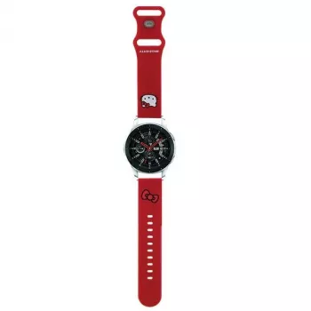 Hello Kitty Universal Silicone Watch Strap 22mm Raudonas su Kitty galvute