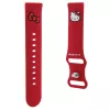 Hello Kitty Universal Silicone Watch Strap 22mm Raudonas su Kitty galvute