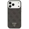 GUESS 4G Triangle Logo MagSafe dėklas, skirtas iPhone 18 Pro Max / 17 Pro Max - juodas ir sidabrinis