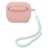 GUESS GUACAPLSVSPG AirPods Pro dėklas silikoninis Vintage Pink Green