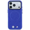 BMW M Carbon Printed Ring MagSafe dėklas, skirtas iPhone 18 Pro / 17 Pro – mėlynas