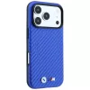 BMW M Carbon Printed Ring MagSafe dėklas, skirtas iPhone 18 Pro / 17 Pro – mėlynas