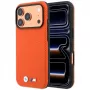 BMW M Quadrille Kevlar Metal Logo MagSafe dėklas, skirtas iPhone 18 Pro / 17 Pro – oranžinis