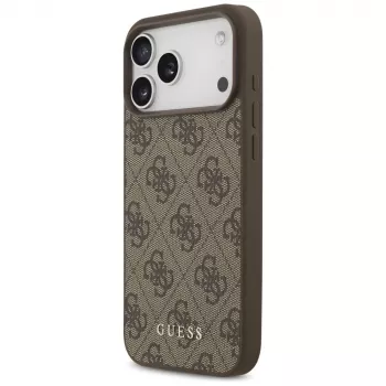 GUESS 4G Classic dėklas, skirtas iPhone 18 Pro Max / 17 Pro Max - rudas