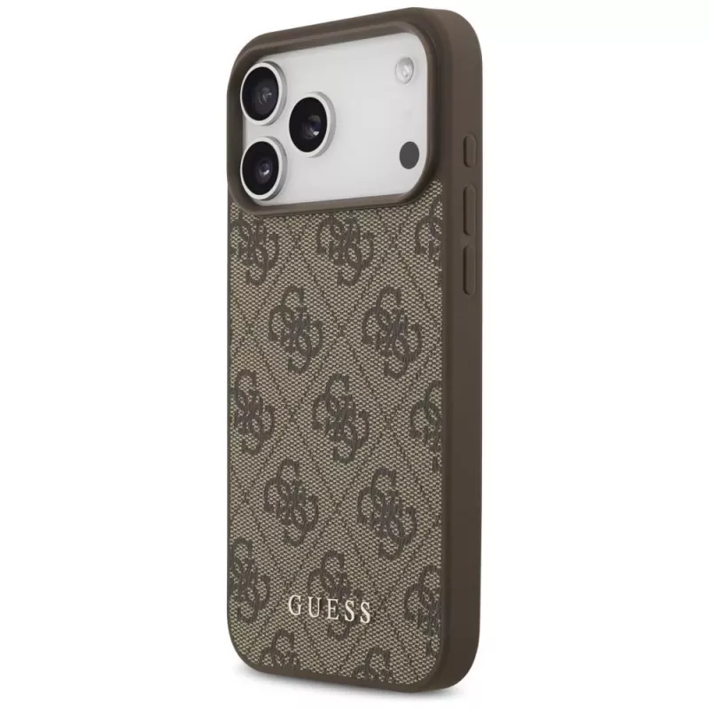 GUESS 4G Classic dėklas, skirtas iPhone 18 Pro Max / 17 Pro Max - rudas