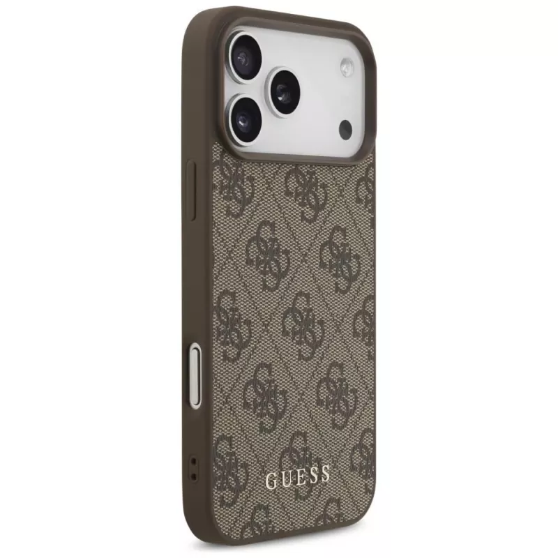 GUESS 4G Classic dėklas, skirtas iPhone 18 Pro Max / 17 Pro Max - rudas