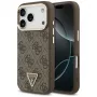 GUESS 4G Triangle Logo MagSafe dėklas, skirtas iPhone 17 Pro / 18 Pro - ruda