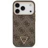 GUESS 4G Triangle Logo MagSafe dėklas, skirtas iPhone 17 Pro / 18 Pro - ruda