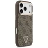 GUESS 4G Triangle Logo MagSafe dėklas, skirtas iPhone 17 Pro / 18 Pro - ruda