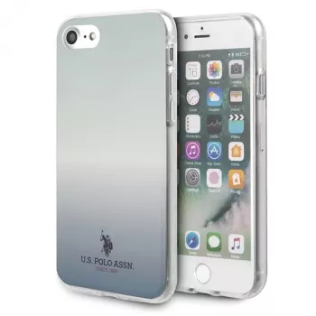 U.S. POLO ASSN. Gradient Pattern Collection kietas dėklas, skirtas iPhone 7/8/SE (2020/2022) - mėlynas