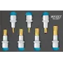 HAZET 1/2 colio TORX lizdinių antgalių rinkinys, 7 vnt. (T20-T50), chromo vanadžio, DIN 3120