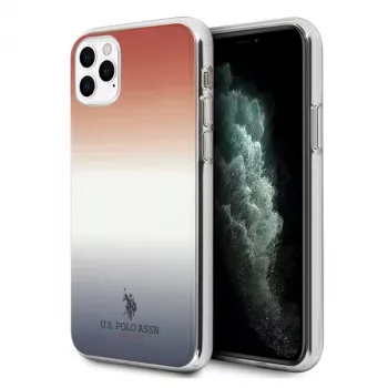 U.S. Polo Assn. Gradient Pattern dėklas, skirtas Apple iPhone 11 Pro – mėlynas ir raudonas