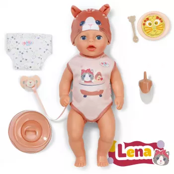 ZAPF CREATION Baby born Lena Cat 36 cm minkšto kūno lėlė