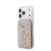 GUESS 4G Stand & Mirror MagSafe piniginės dėklas su stovu ir veidrodėliu, skirtas iPhone - rožinis
